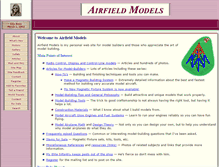 Tablet Screenshot of airfieldmodels.com